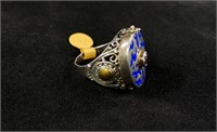 Unique "Poison" Ring With Secret Compartment