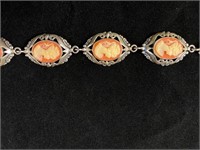 Cameo Sterling Bracelet