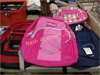 5 backpacks-one w/ school supplies