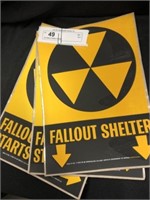 (3) Fallout Shelter Decals