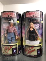 (2) 11 " Country Music Action Figures