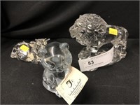 (3) Fenton Art Glass Figurines