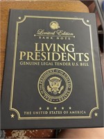 LIVING PRESIDENTS BANK NOTE IN BOOK 2009