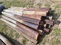 Wooden fence posts - approx 25