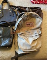 Vintage purses and backpack lot