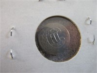 1857 Silver 3 cent piece