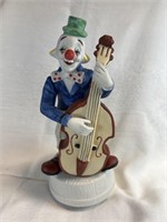 Clown with a Bass Music Box Porcelain (works)