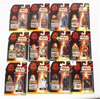12 Star Wars episode 1 Action Figures mint on card
