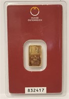 279 - 2g .9999 FINE GOLD (99)