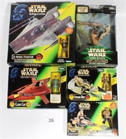 Star Wars power of the force vehicles & figures