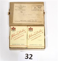 1927 Johnnie Walker Cigarette Pack Promotional Set