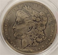 278 - 1890 MORGAN SILVER DOLLAR (10)