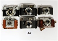 6 Vintage 35mm Cameras Voigtlander Vito Kodak