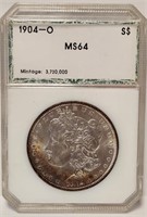 279 - 1904-O MS64 MORGAN SILVER DOLLAR (79)