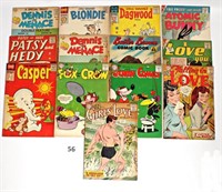 13 1950's Harvey DC Comic Books Casper Blondie