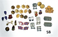 Vintage US Military Insignia, Buttons & Pins