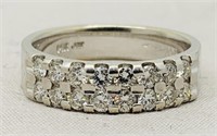 14KT WHITE GOLD .80CTS DIAMOND RING