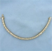 6ct TW Diamond Line Bracelet in 14k Yellow Gold