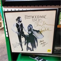 Fleetwood Mac Rumors Autographed Record in Frame