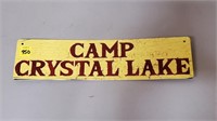 Camp Crystal Lake Tin Sign