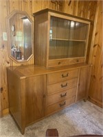 Century Mid Century Buffet Hutch with removable