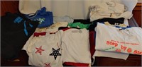 Large lot of ladies t-shirts, tops, and one