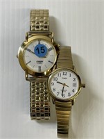 2 Timex Indiglo watches-works