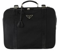 PRADA Triangle Leather Business Bag