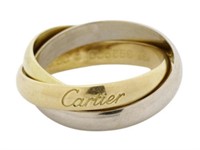 CARTIER 18kt Gold Trinity Designer Ring