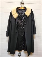 JuniorTown Black Wool Coat