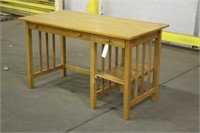 Wood Desk Approx 52"x26"x30"