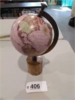 Small World Globe on Wood Base