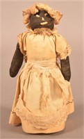 Vintage Black Americana Cloth Bottle Doll.