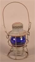 PRR Adlake Blue Globe Railroad Lantern.