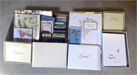 Miscellaneous box of pictures, greeting guests,