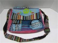 Woven Patchwork Hippy Messenger Bag