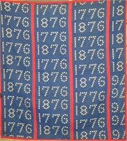 Rare "Centennial Bars" pattern quilt