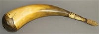 Fine powder horn with turned tapered tip