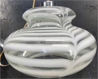 MID CENTURY MODERN OPALESCENT STYLE HANGING LIGHT