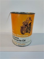 Harley-Davidson motorcycle motor oil can