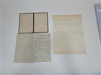 Two handwritten letters by Rudolph Crown Prince