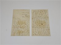 Civil war US Navy hand written letter Joseph