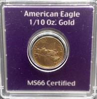 1999 MS-66 $5 GOLD EAGLE US COIN