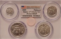 279 - 2005 PLATINUM PCGS MS69 COIN SET (115)