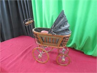 French Bamboo Baby carriage