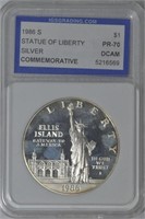 1986-S Ellis Island Silver Dollar Commem