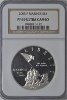 2005 Marines Silver Dollar Commemorative