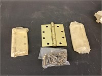 4 1/2" x 4" hinges brass plated