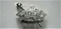 Order East Star Official Crown Scepter Pin Silver