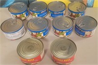284 - CANS OF CHICKEN & BEEF (A101)